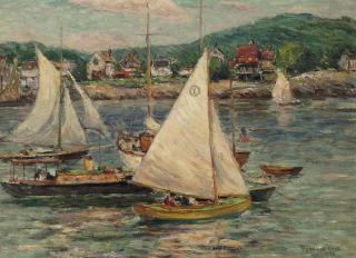 Reynolds Beal - Yachts at Rockport, Massachusetts