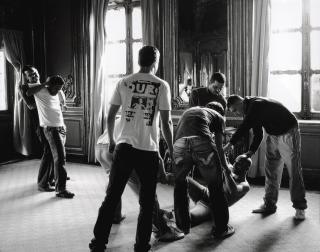 Reza Aramesh - Action #50 (Lebanese Intelligence Agence Arrest Demonstrators Near The Justice Palace In Beirut, August 9, 2001)