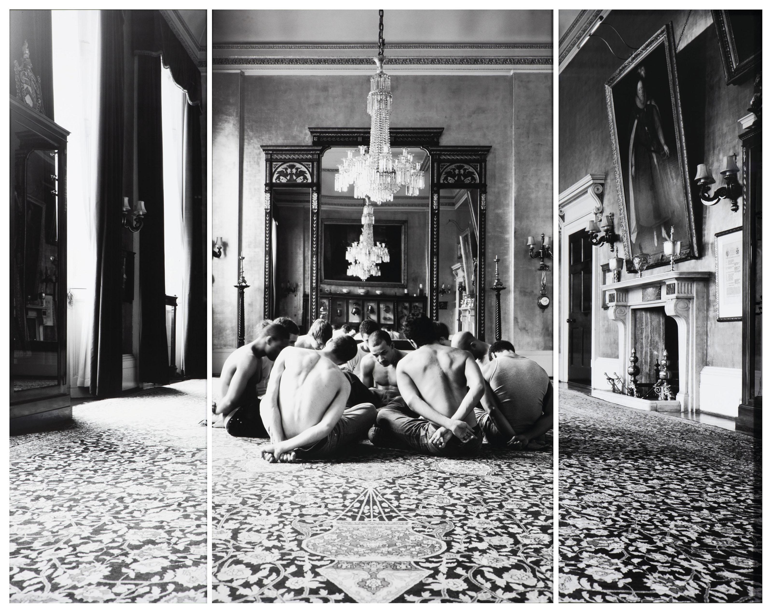 Reza Aramesh - Action 79. West Bank town of Jericho: Israeli troops order arrested Palestinian prisoners to strip before loading them onto a military truck. 14 March 2006.