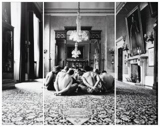 Reza Aramesh - Action 79. West Bank town of Jericho: Israeli troops order arrested Palestinian prisoners to strip before loading them onto a military truck. 14 March 2006.