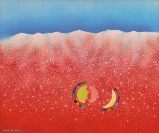 Rhee Seund Ja - Chemin des Antipodes, Mar no. 5 1980(Painted in 1980)