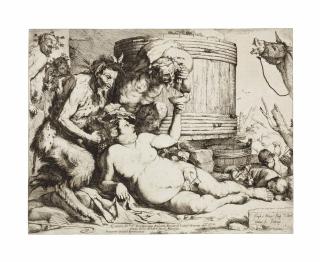 Ribera, Jusepe De - Drunken Silenus (Bartsch 13; Brown 14.II)