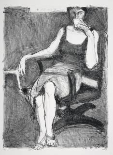 Ricahrd Diebenkorn - Seated Woman Drinking From A Cup