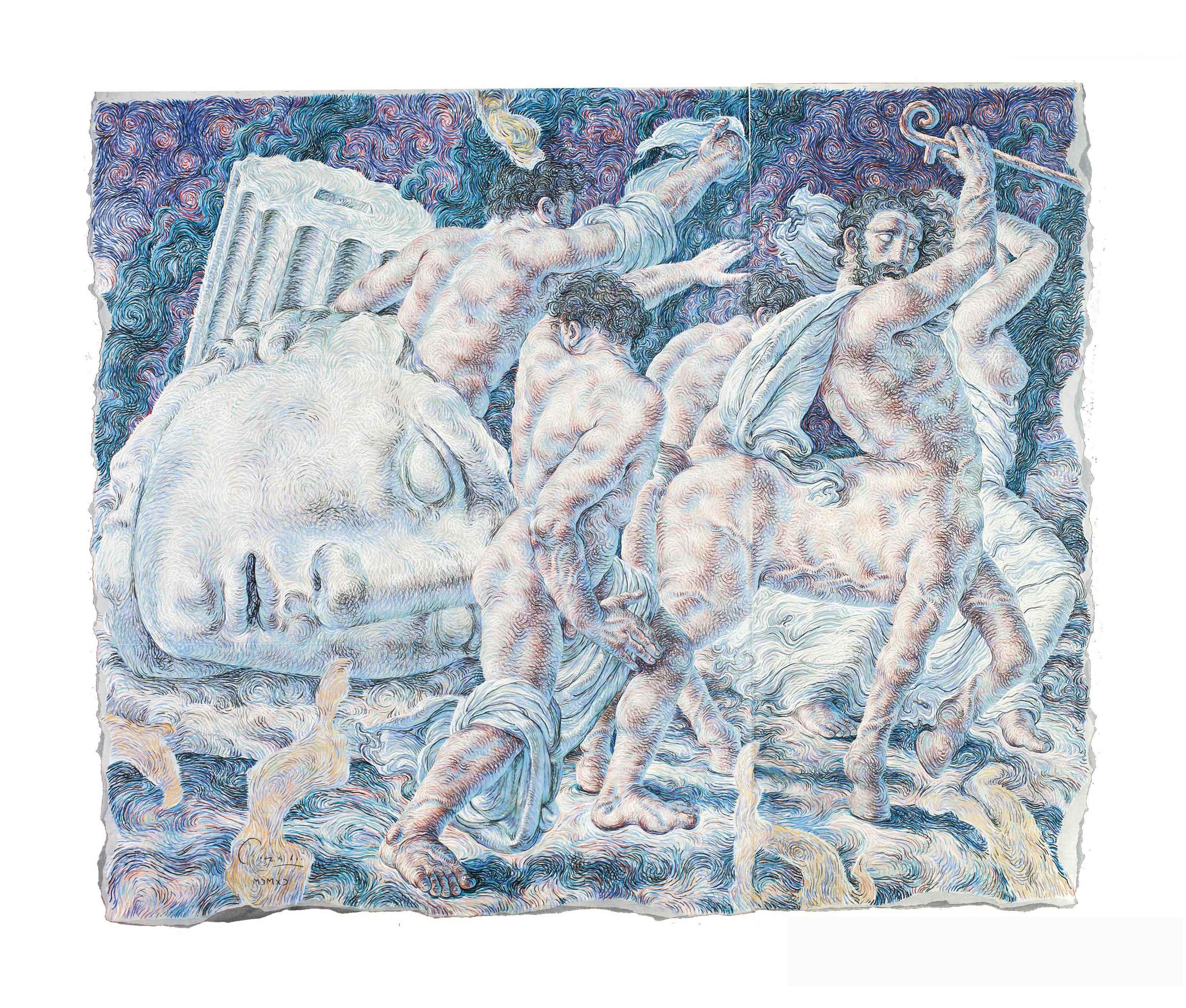 Ricardo Cinalli - Figures In A Landscape, Diptych