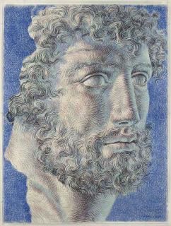 Ricardo Cinalli - Head of a bearded man