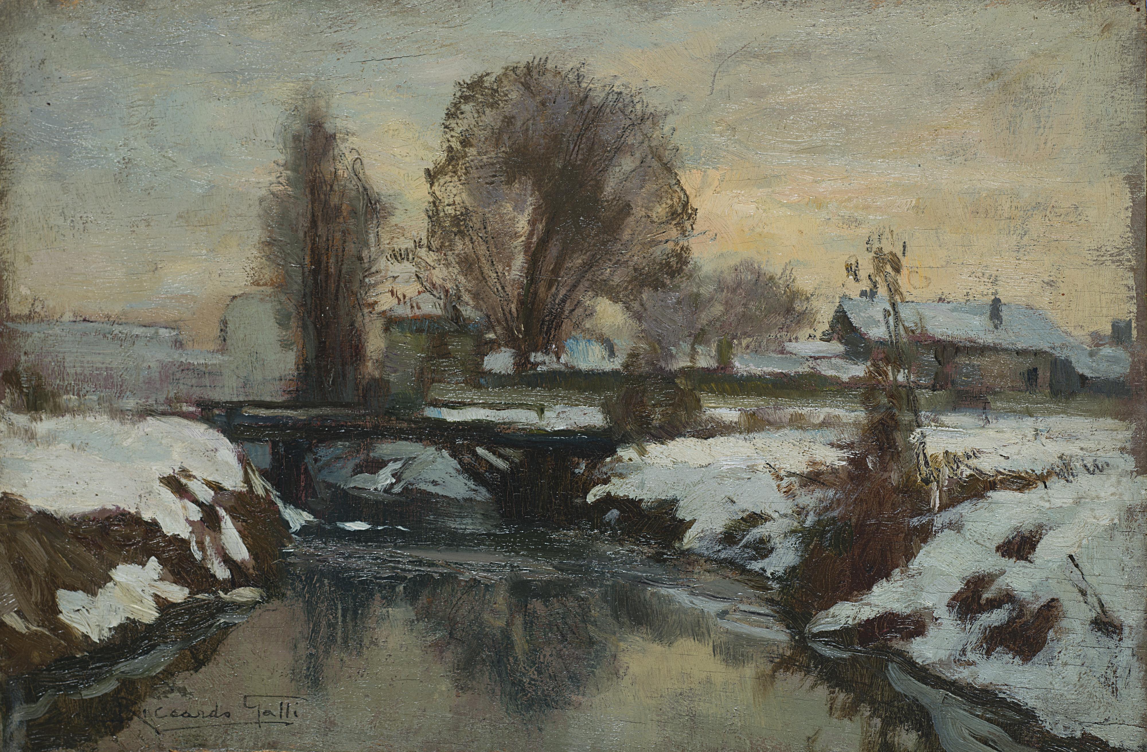 Riccardo Galli - Campagna milanese presso San Siro