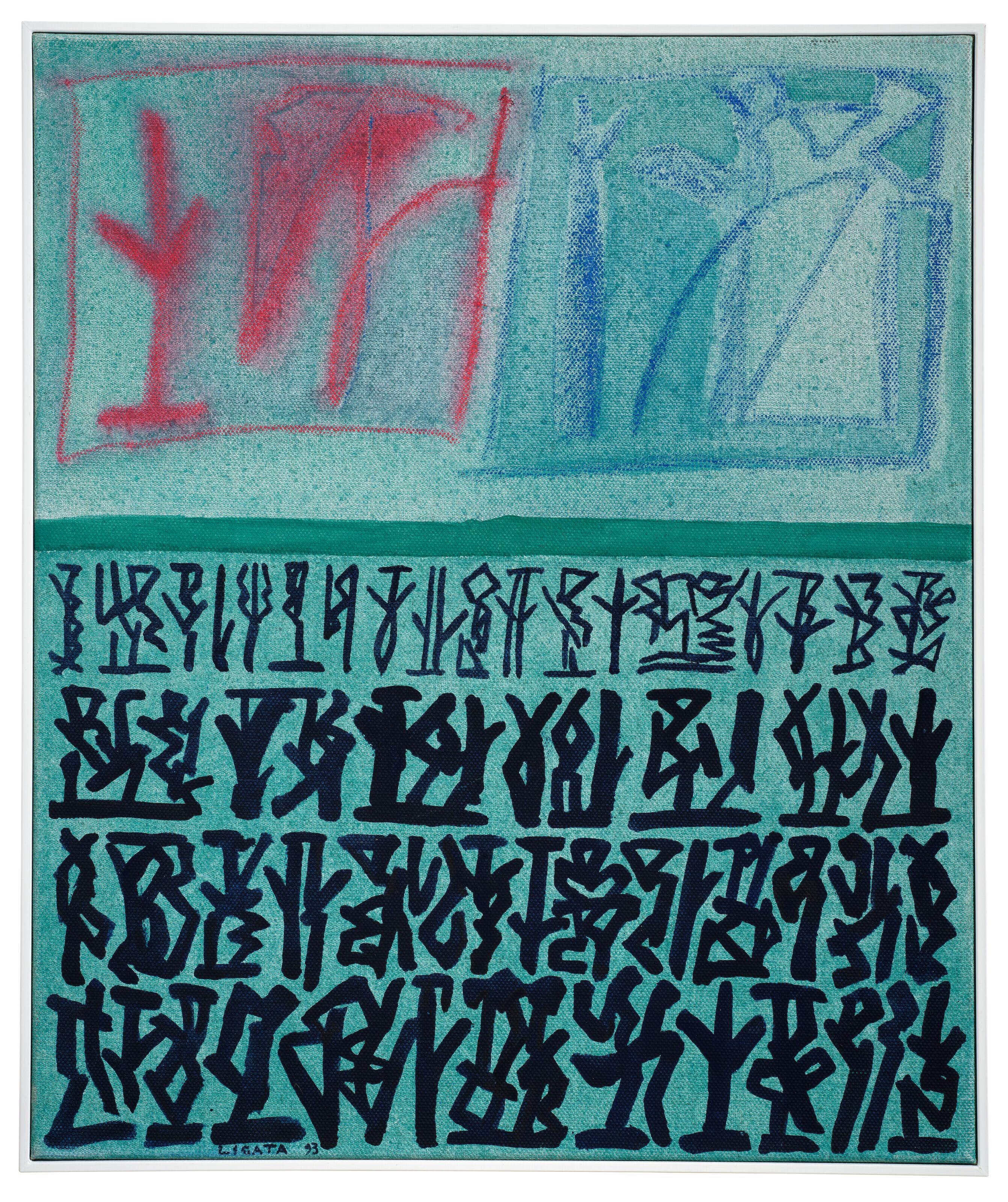 Riccardo Licata - Composizione verde-blu