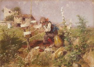 Riccardo Pellegrini - La raccolta del miele