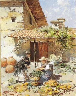 Riccardo Pellegrini - Venditore nel cortile