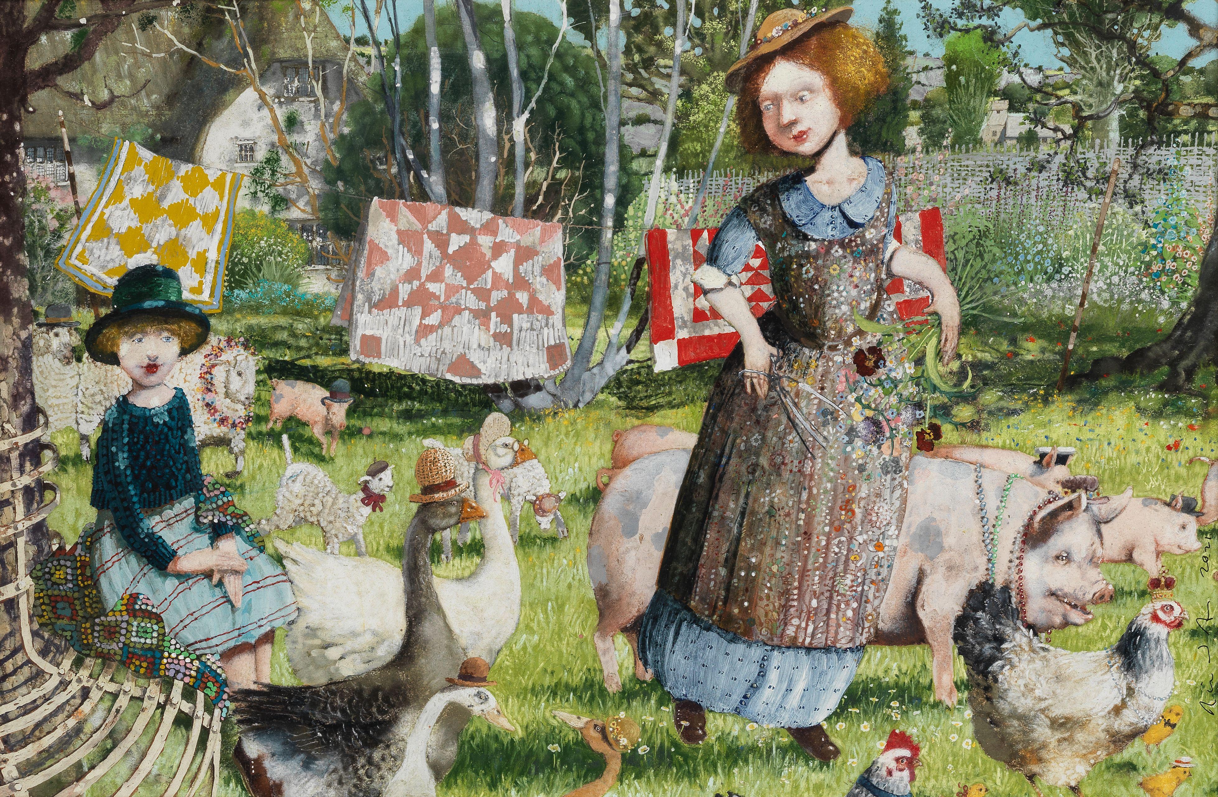 Richard Adams - Sunday in the Garden