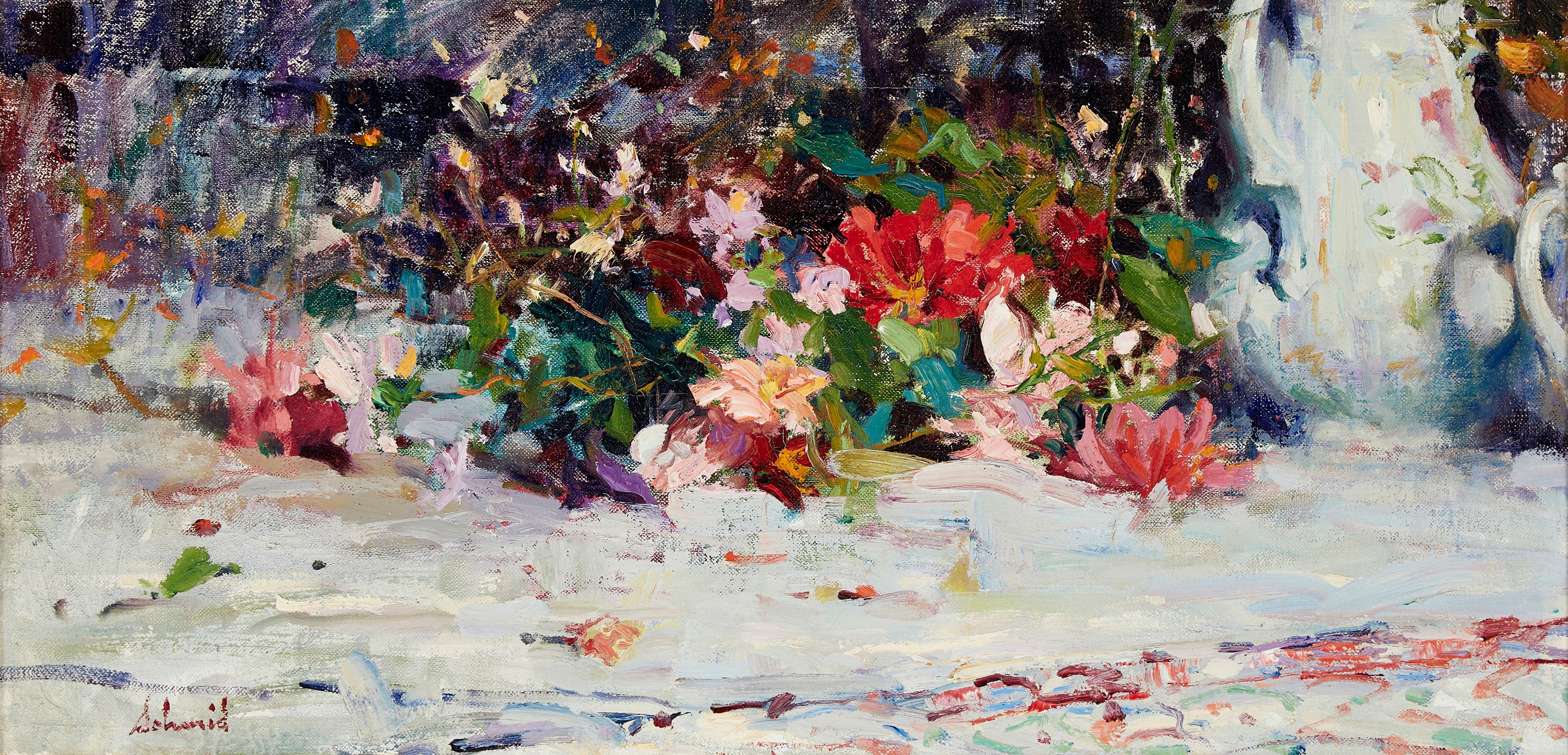 Richard Alan Schmid - Begonias and wildflowers