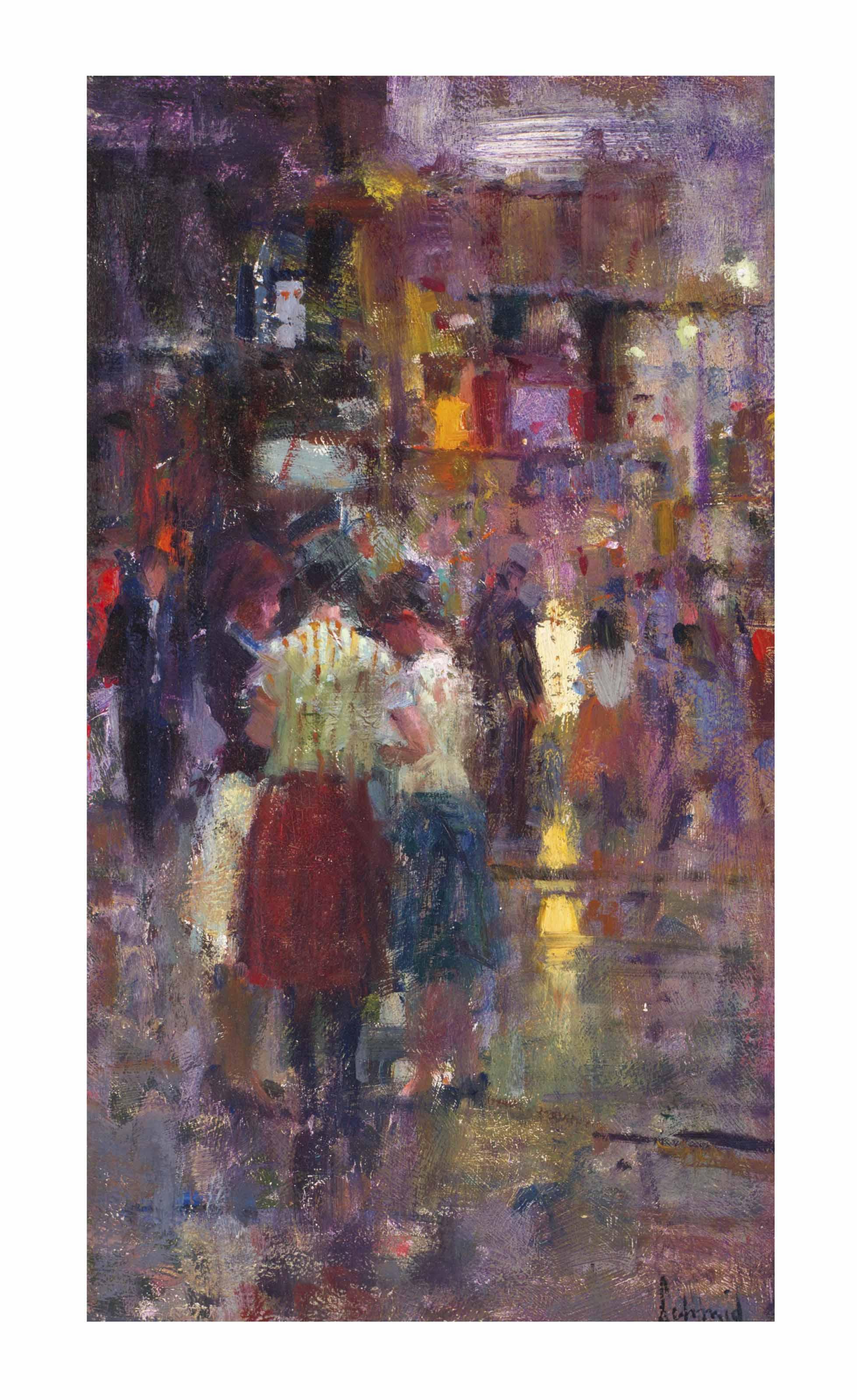 Richard Alan Schmid - Street Scene, New York