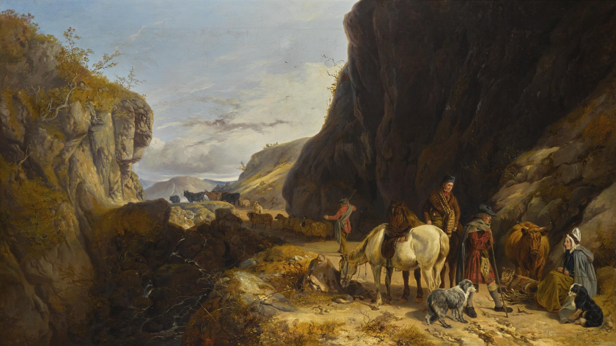 Richard Ansdell, R.A. - A Pass Near Glencoe, Argyleshire