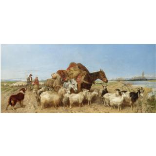 Richard Ansdell, R.A. - British Returning From The Fair At Seville