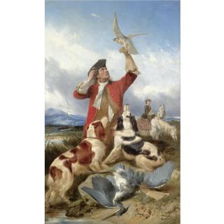 Richard Ansdell, R.A. - Hawking