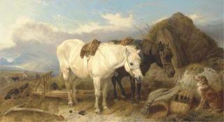 Richard Ansdell, R.A. - Peat gathering