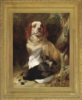 Richard Ansdell, R.A. - Spaniel And Blackcock