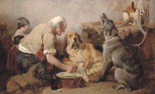 Richard Ansdell, R.A. - The Wounded Hound