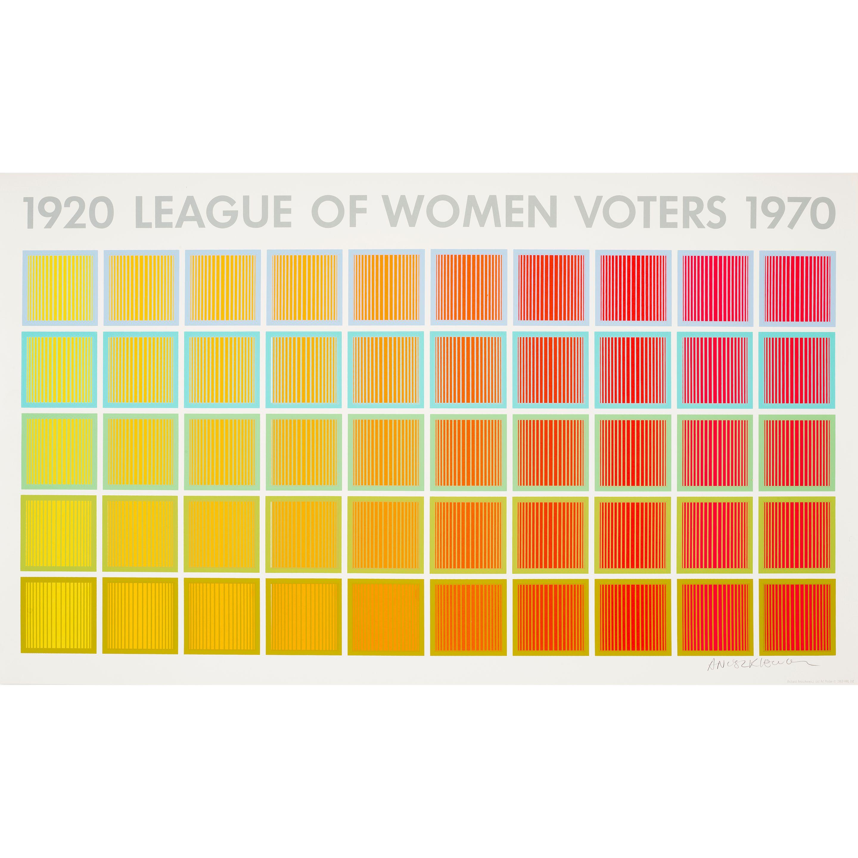 Richard Anuszkiewicz - 1920 League of Women Voters (Poster)