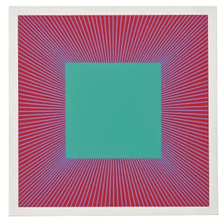 Richard Anuszkiewicz - Deep Emerald Square