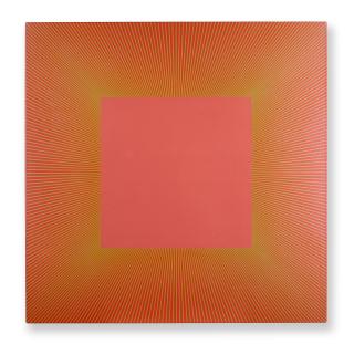 Richard Anuszkiewicz - Gold Edged Rose Square, 1979