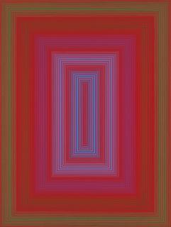 Richard Anuszkiewicz - Red and Blue Portal