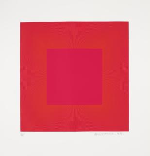 Richard Anuszkiewicz - Red with Gold IV, from Summer Suite