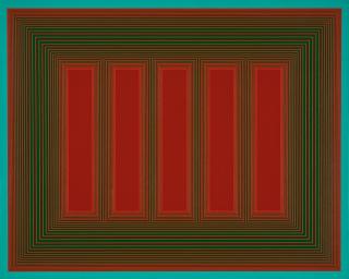 Richard Anuszkiewicz - Temple Of Deep Red With Turquoise