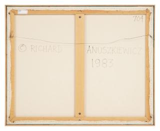 Richard Anuszkiewicz - Temple of Deep Red with Turquoise