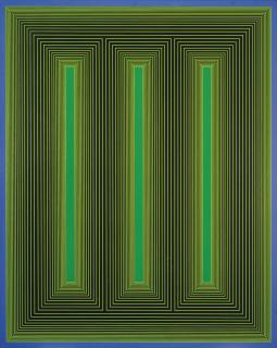 Richard Anuszkiewicz - Temple Of Emerald Green