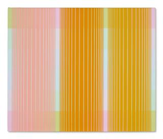 Richard Anuszkiewicz - Trisected - Yellow To Pink