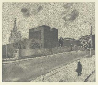 Richard Artschwager - Building Riddled with Listening Devices: Alpha, and Beta