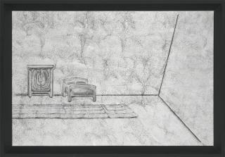 Richard Artschwager - Clothes Closet, Bed, Rug, Corner