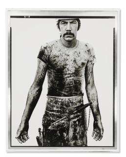 Richard Avedon - Blue Cloud Wright, Slaughterhouse Worker, Omaha, Nebraska, August 10, 1979