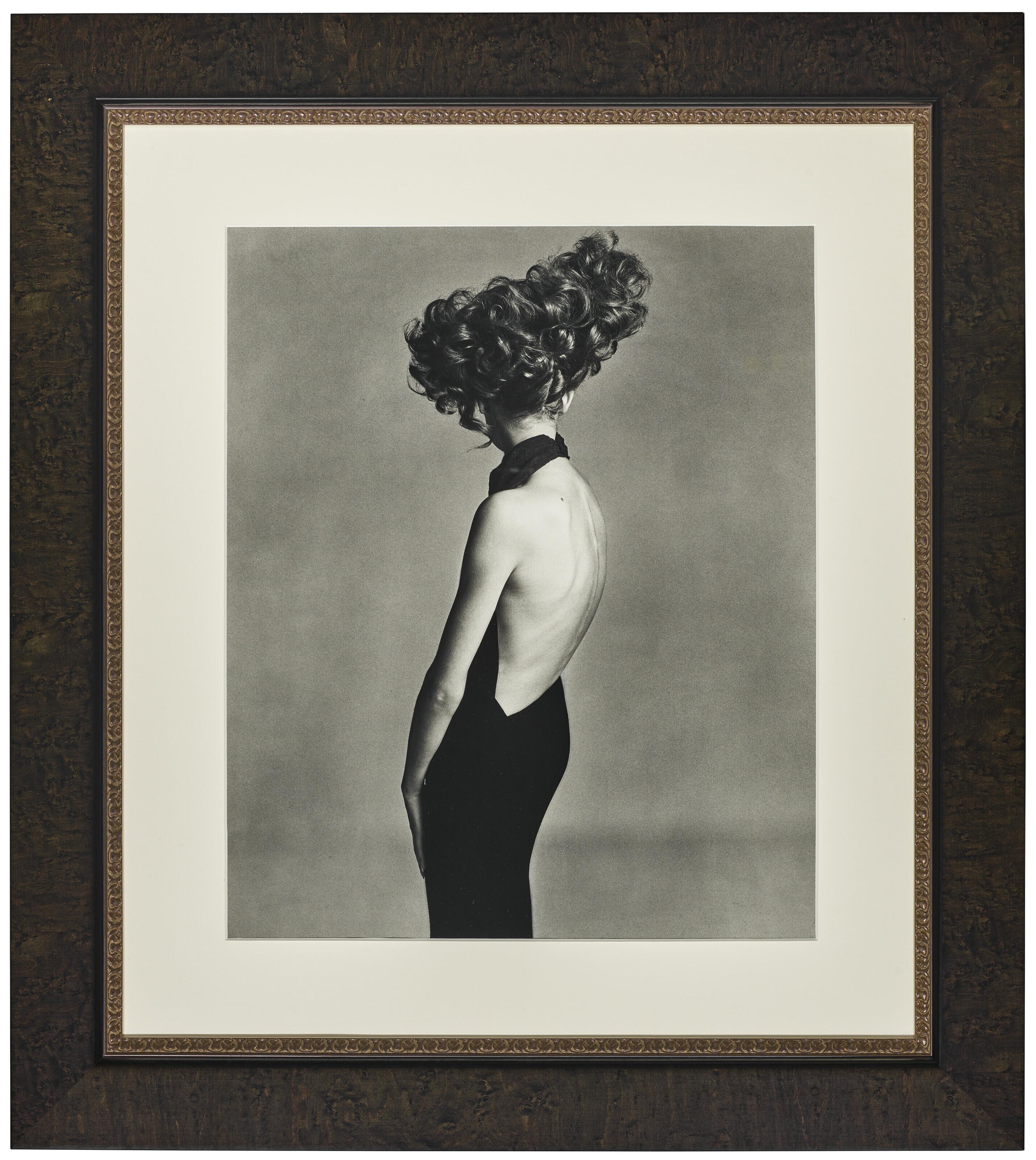 Richard Avedon - Jean Shrimpton, Evening dress by Galitzine, Hair by Alexandra, Paris Studio, August 1965