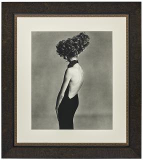 Richard Avedon - Jean Shrimpton, Evening dress by Galitzine, Hair by Alexandra, Paris Studio, August 1965