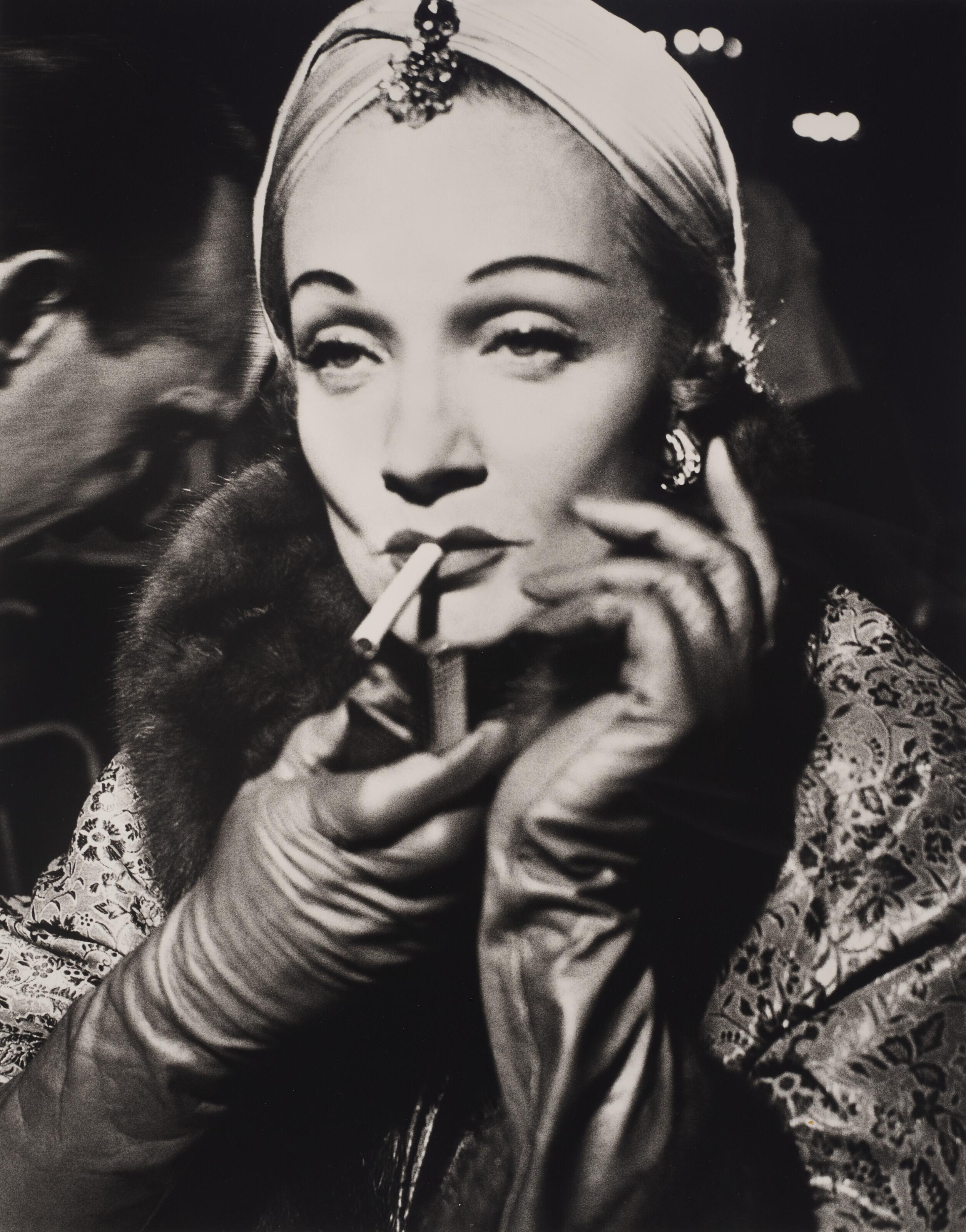 Richard Avedon - Marlene Dietrich, Turban by Dior The Ritz Paris, August 1955