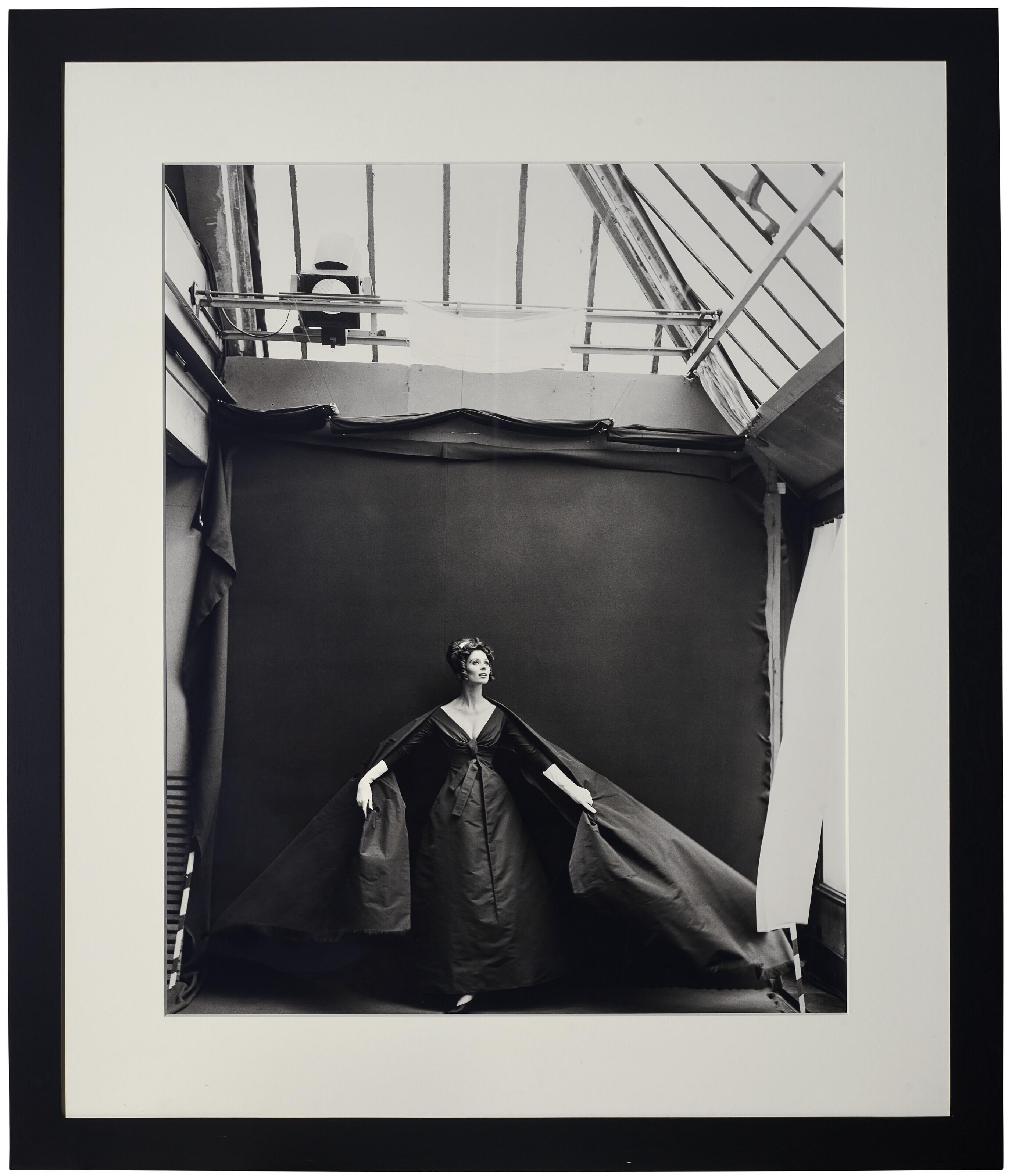 Richard Avedon - Suzy Parker, Evening dress by Dior, Paris studio, August, 1959