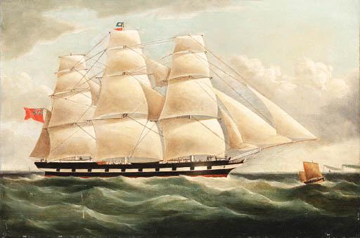 Richard B. Spencer - A British clipper ship off Dover