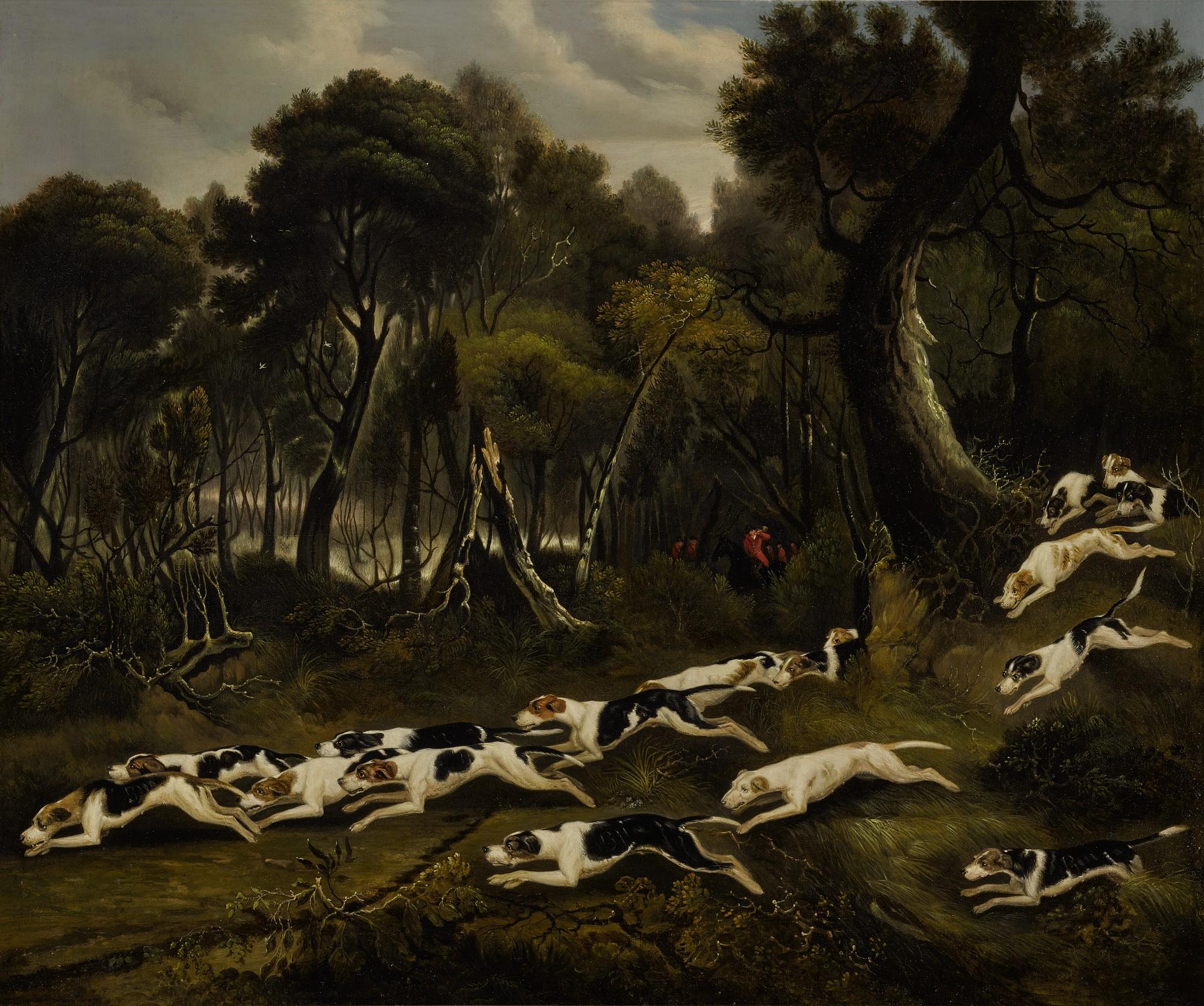 Richard Barrett Davis - The Belvoir Hounds