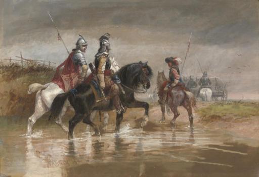 Richard Beavis, R.W.S. - In The Days Of Cromwell