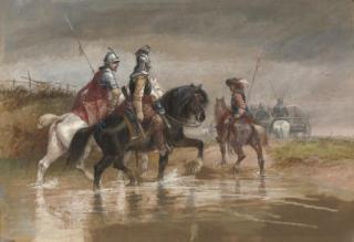 Richard Beavis, R.W.S. - In The Days Of Cromwell