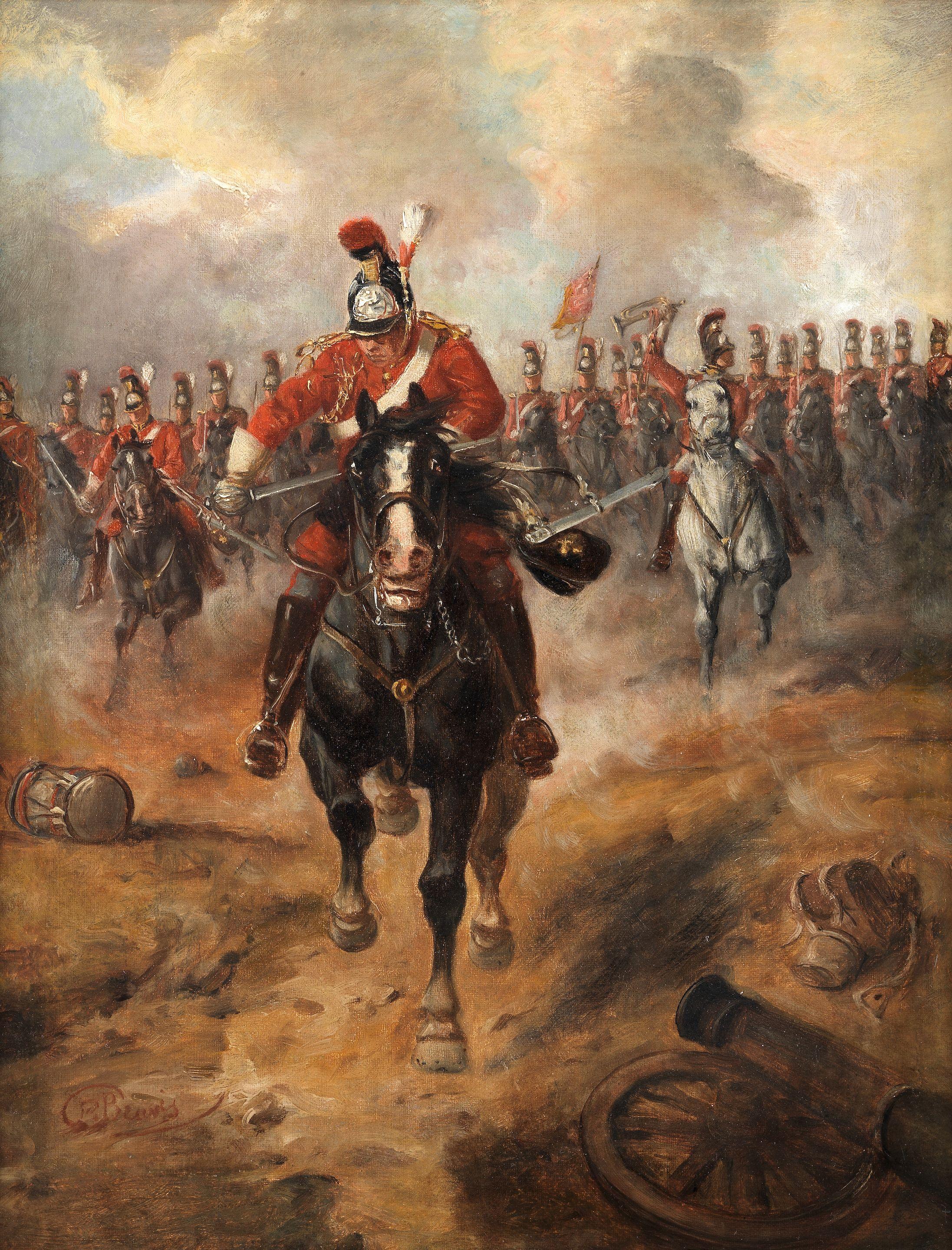 Richard Beavis - Charge of the 1st Life Guards at Waterloo