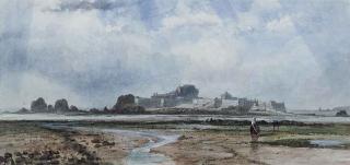 Richard Beavis - Elizabeth Castle from the left of the causeway, Jersey