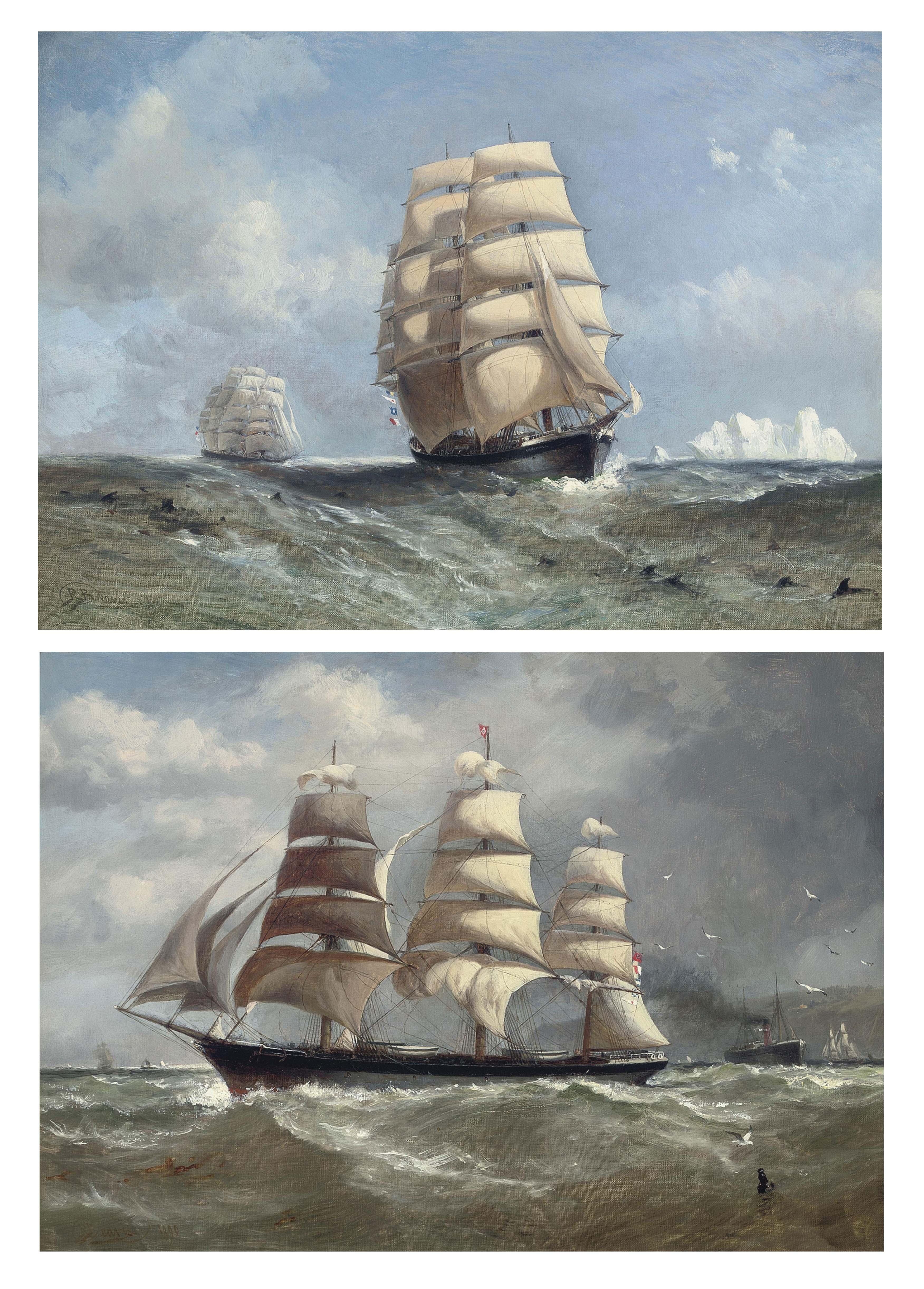 Richard Beavis - Rounding Cape Horn; and Micronesia outward-bound (both illustrated)