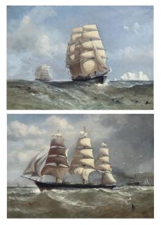 Richard Beavis - Rounding Cape Horn; and Micronesia outward-bound (both illustrated)