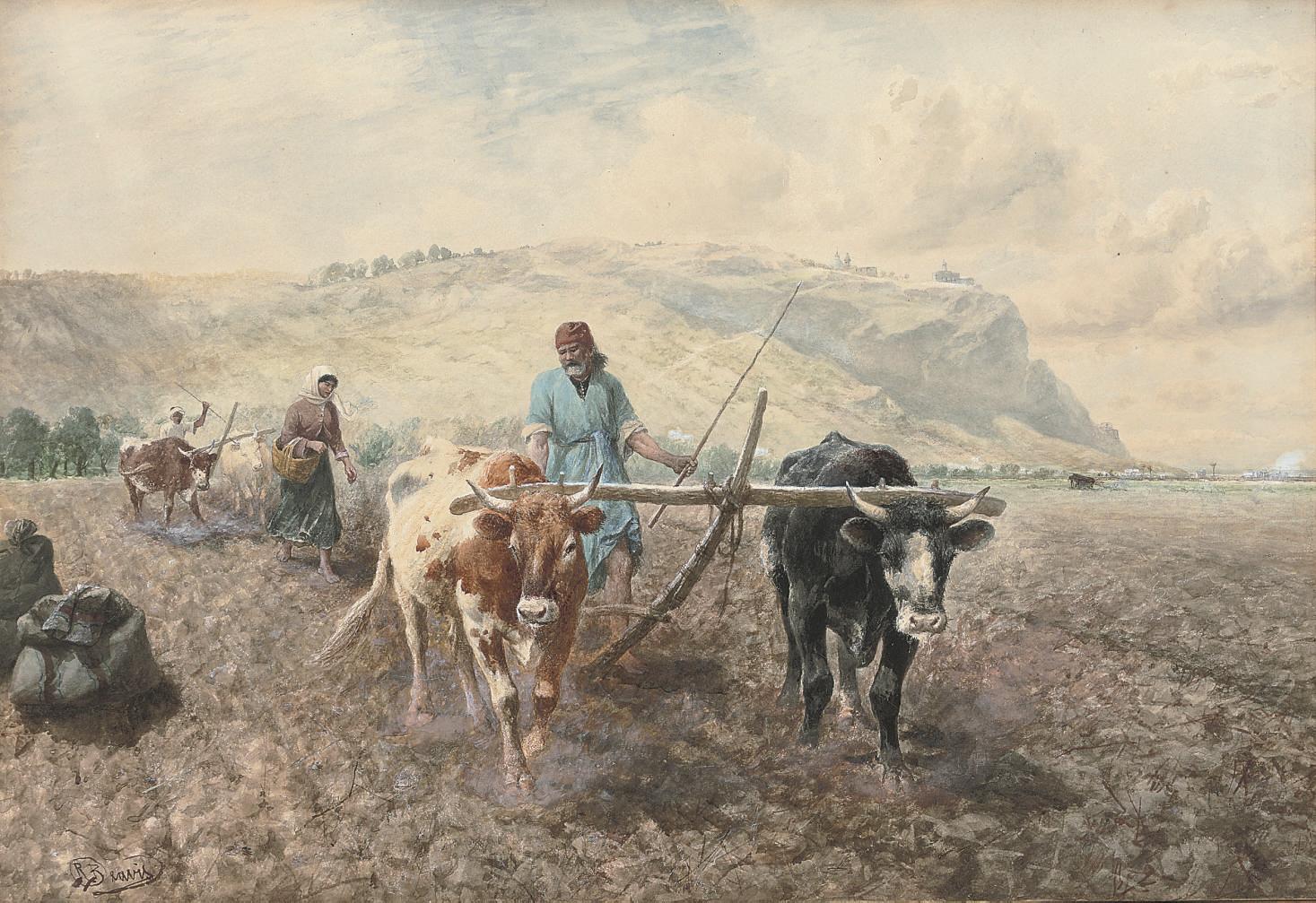 Richard Beavis - Tilling The Fields Before Mount Carmel