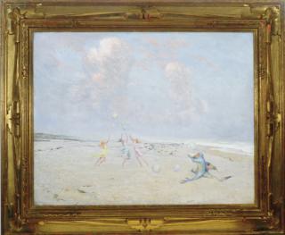 Richard Blossom Farley - Girls playing on a magical beach