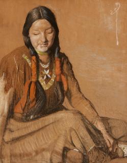 Richard Blossom Farley - Iroquois Woman