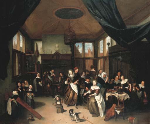 Richard Brakenburg - The Feast of Saint Nicholas